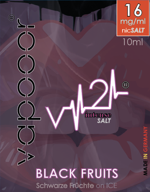 vapooor® v2 ..next Level! Premium SALT Liquids - 10m -  BLACK FRUITS!