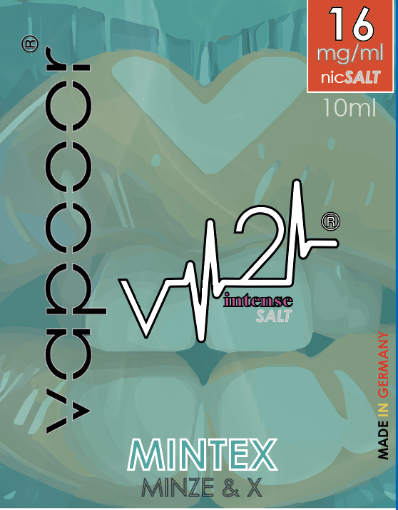 vapooor® v2 ..next Level! Premium SALT Liquids - 10m -  MINTEX!