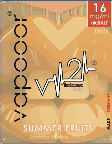 vapooor® v2 ..next Level! Premium SALT Liquids - 10m - SUMMER FRUITS!