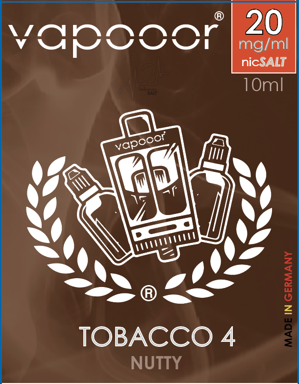 vapooor® v2 ..next Level! Premium SALT Liquids - 10ml - TOBACCO 4#
