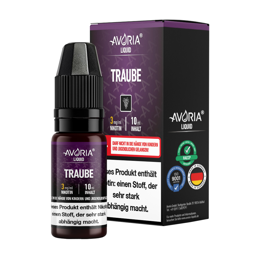 Avoria - Apfel E-Zigaretten Liquid - Traube