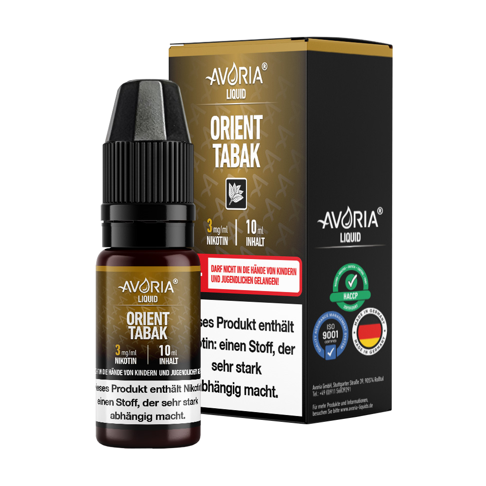 Avoria - Apfel E-Zigaretten Liquid - Orient Tabak