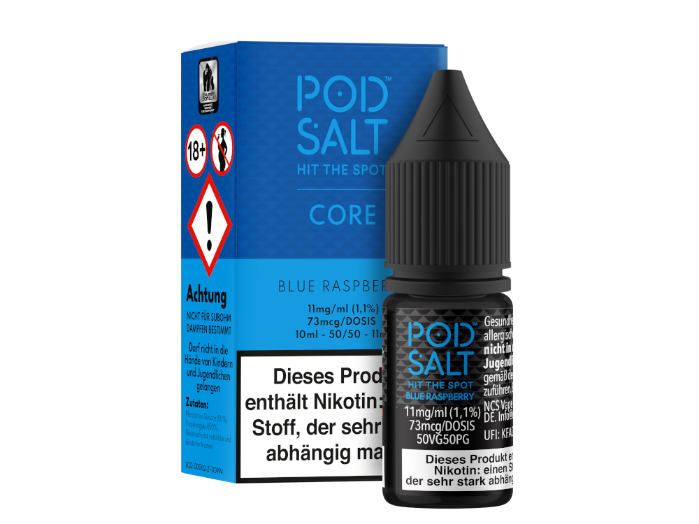 Pod Salt Core - Blue Raspberry - Nikotinsalz Liquid